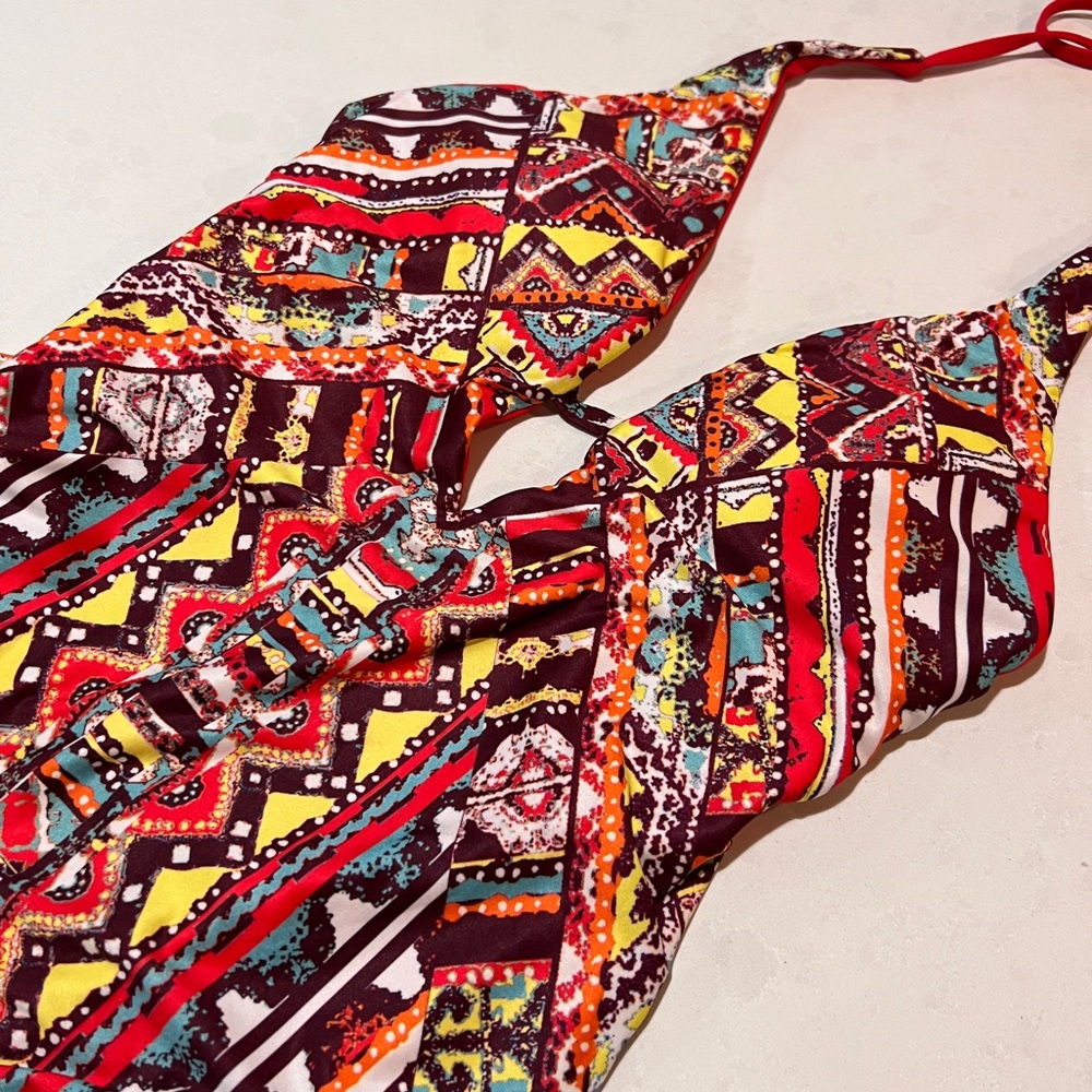 BECCA by Rebecca Virtue Red Print Swimsuit